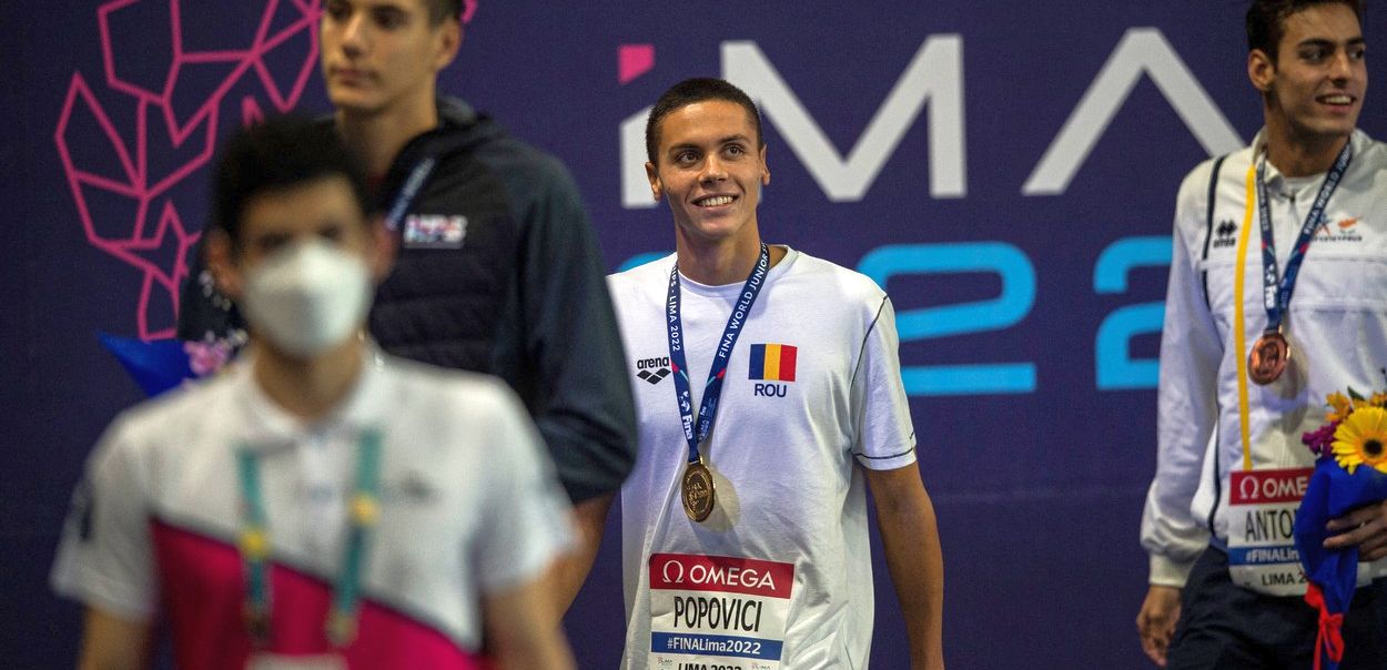 David Popovici, sub lupa presei americane după ce a impresionat și la Campionatele Mondiale de la Lima: „S-a remarcat și din punct de vedere emoțional!”