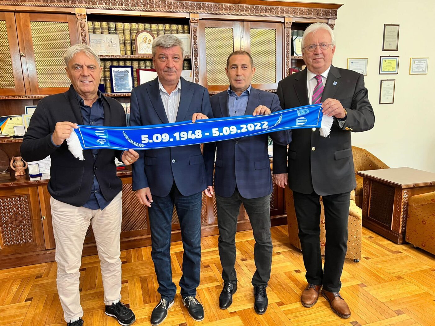 74 de ani de la înfiinţarea Universităţii Craiova. Momentul aniversar, celebrat în cadrul instituţiei de învăţământ din Bănie care dă numele clubului