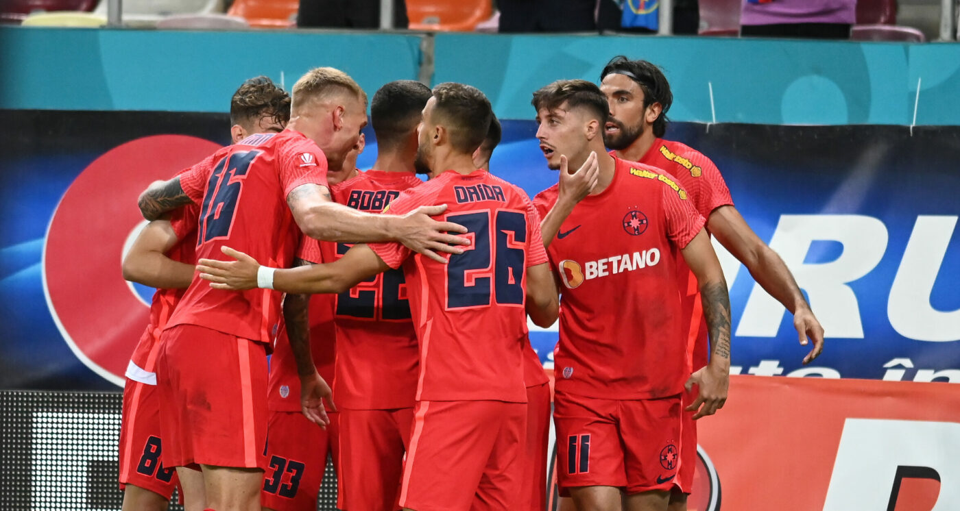 În genunchi! FCSB și Gigi Becali s-au făcut de râs în primele 7 minute din partida cu Silkeborg! Cum s-au făcut de râs Octavian Popescu și Dawa