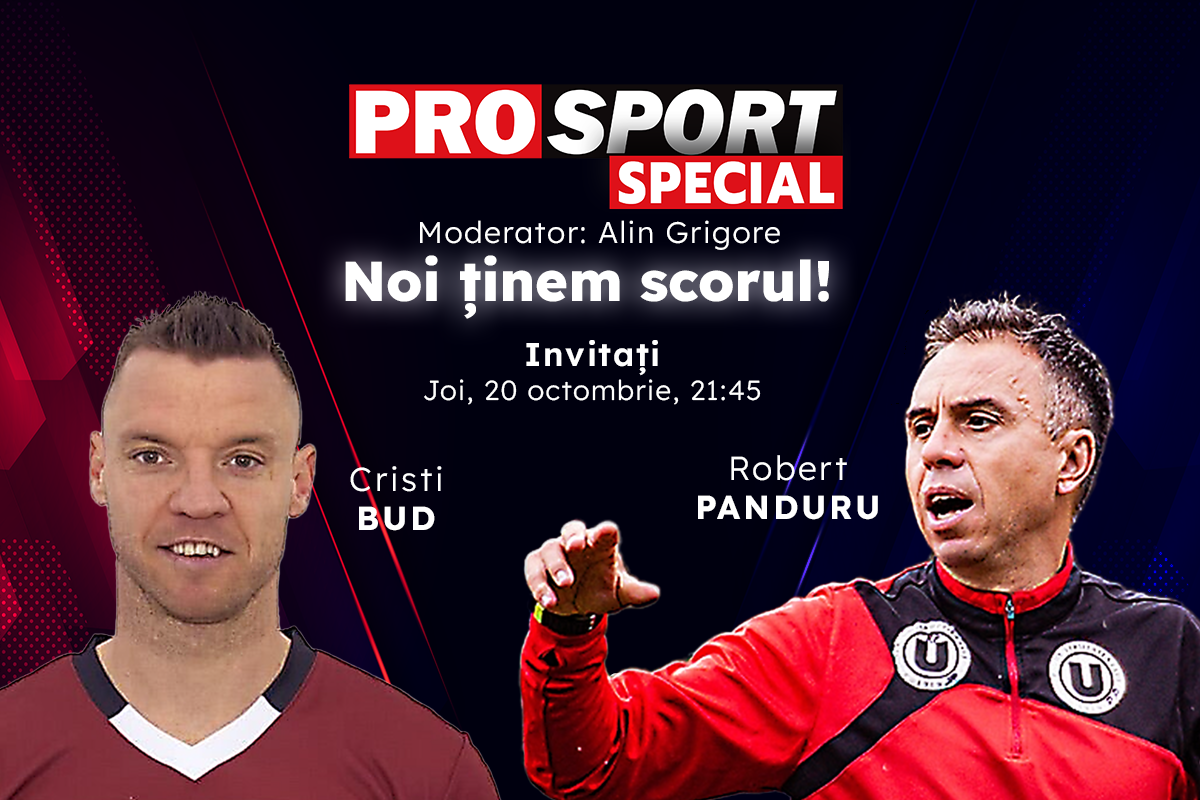 U Cluj – CFR Cluj se joacă în grupele Cupei României! Comentăm împreună la ProSport Special cu Cristi Bud și Robert Panduru