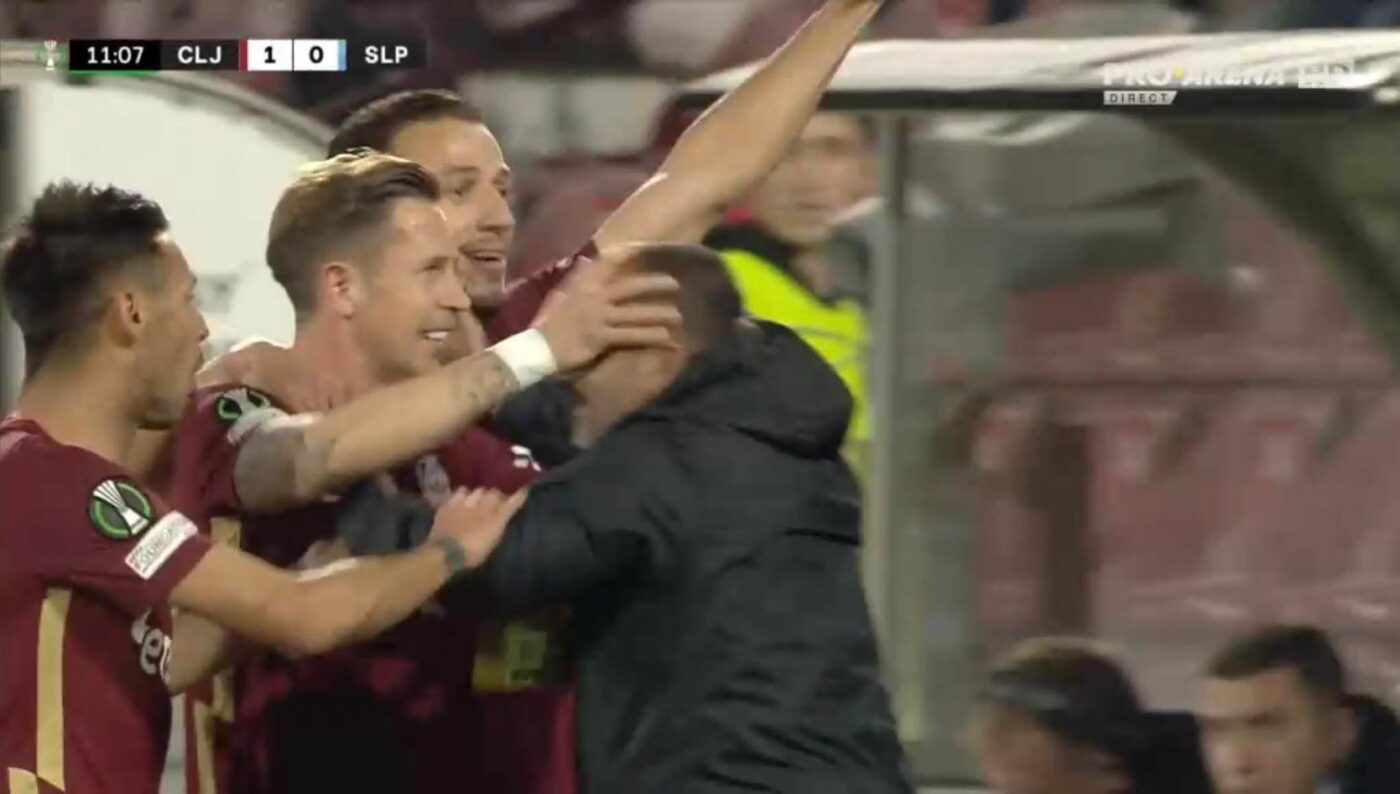 CFR Cluj – Slavia Praga 1-0, Live Video Online, în etapa a 4-a din Conference League. Ardelenii conduc grație golului marcat de Ciprian Deac din penalty! Pauză în Gruia