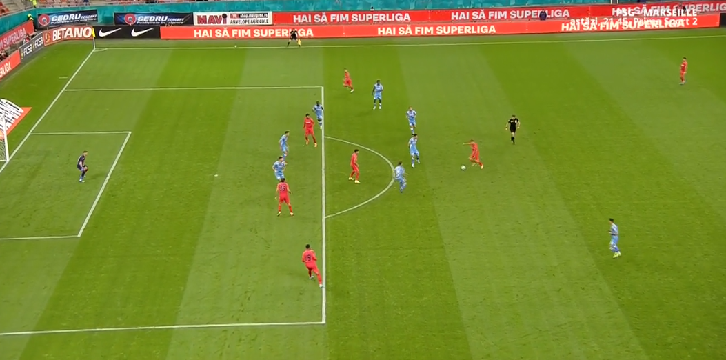 FCSB – UTA 1-0, Live Video Online, în etapa 14 din Superliga. Darius Olaru deschide scorul cu un șut superb. Pauză pe Arena Națională