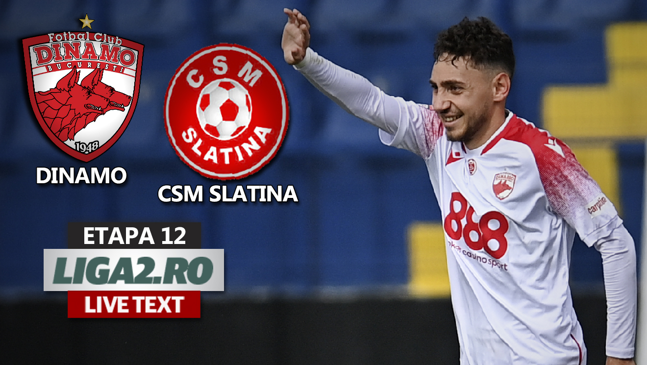 Dinamo termină la egalitate cu CSM Slatina, într-un joc în care a avut superioritate numerică și n-a primit penalty la ultima fază