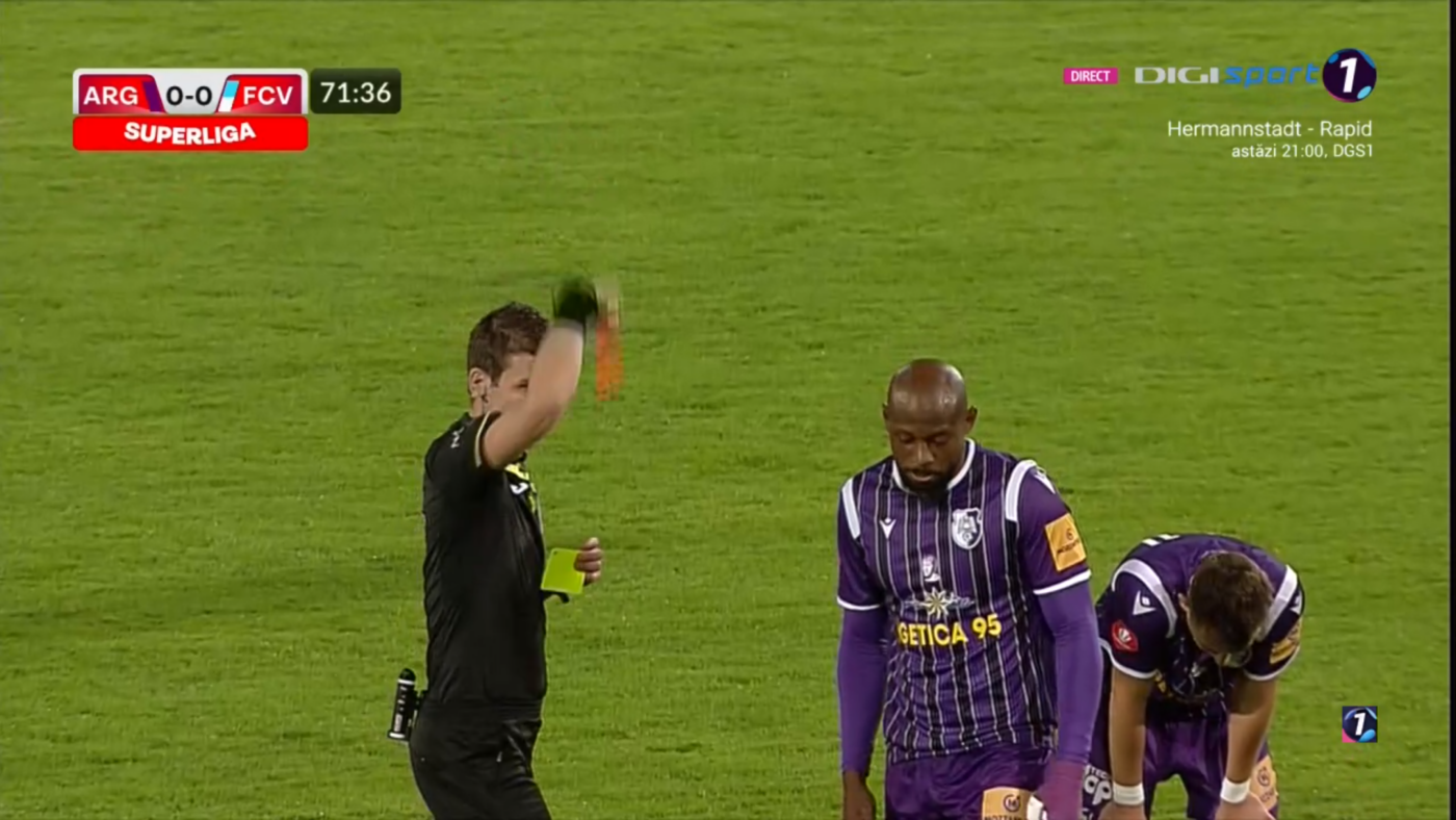 FC Argeș – FC Voluntari 0-0, Live Video Online, în etapa 14 din Superliga. Garita vede al doilea cartonaș galben! Piteștenii încheie meciul în inferioritate numerică