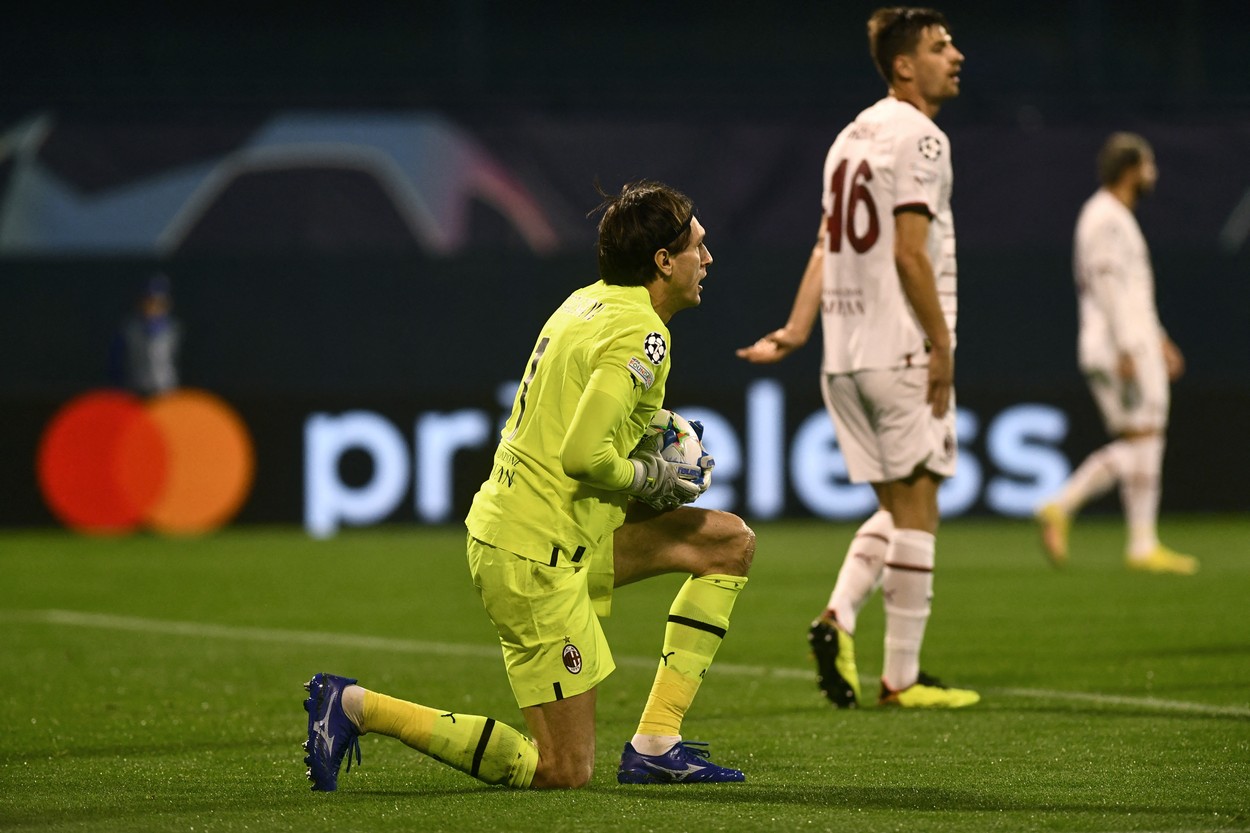 Ciprian Tătărușanu a șomat în meciul pe care AC Milan l-a câștiga cu 4-0 în Liga Campionilor! Ce notă a primit portarul român