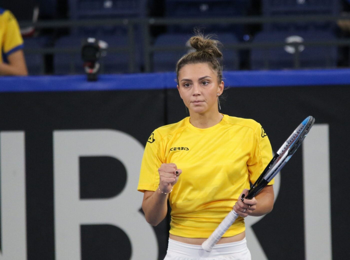 CORESPONDENȚĂ DIN SLOVENIA | Jaqueline Cristian a bătut-o pe cea mai bună jucătoare slovenă! Un singur punct lipsește României ca să revină, după 3 ani, între cele mai tari 12 națiuni ale lumii din tenisul feminin