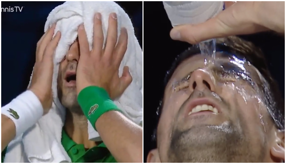 Momente de coșmar pentru Novak Djokovic la Turneul Camionilor! Sârbul a început să tremure pe teren, în timpul meciului cu Daniil Medvedev | FOTO & VIDEO