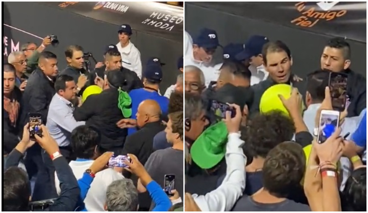 Haos după demonstrativul jucat de Rafael Nadal în Chile! Fanii au pătruns pe teren și l-au scos din sărite pe tenismen. Bodyguarzii, depășiți de situație | VIDEO