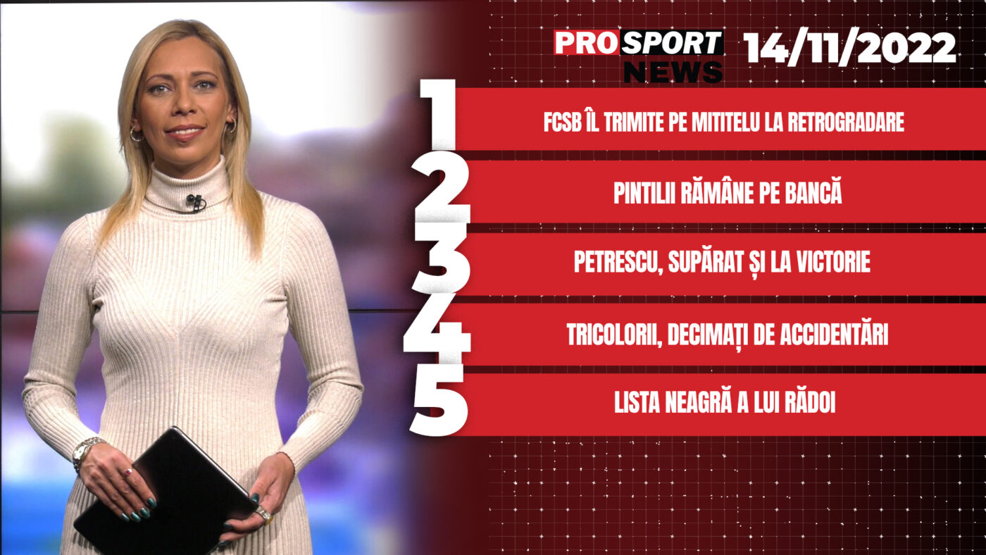 ProSport News | Mirel Rădoi a făcut lista neagră de la Universitatea Craiova, iar Gigi Becali a stabilit antrenorul de la FCSB! Cele mai noi știri din sport | VIDEO
