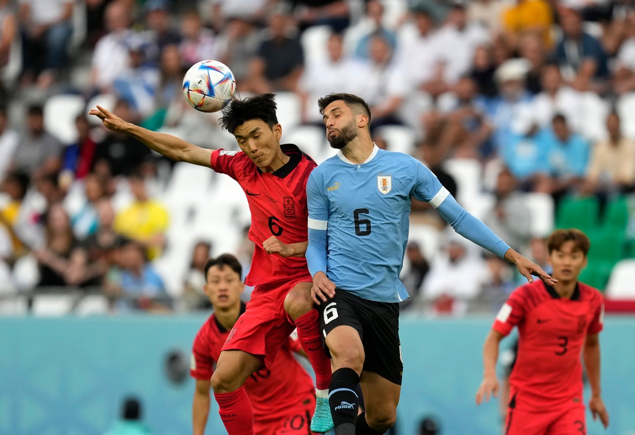 Uruguay – Coreea de Sud 0-0, în Grupa H de la Campionatul Mondial din Qatar. Remiză albă la capătul unui meci disputat