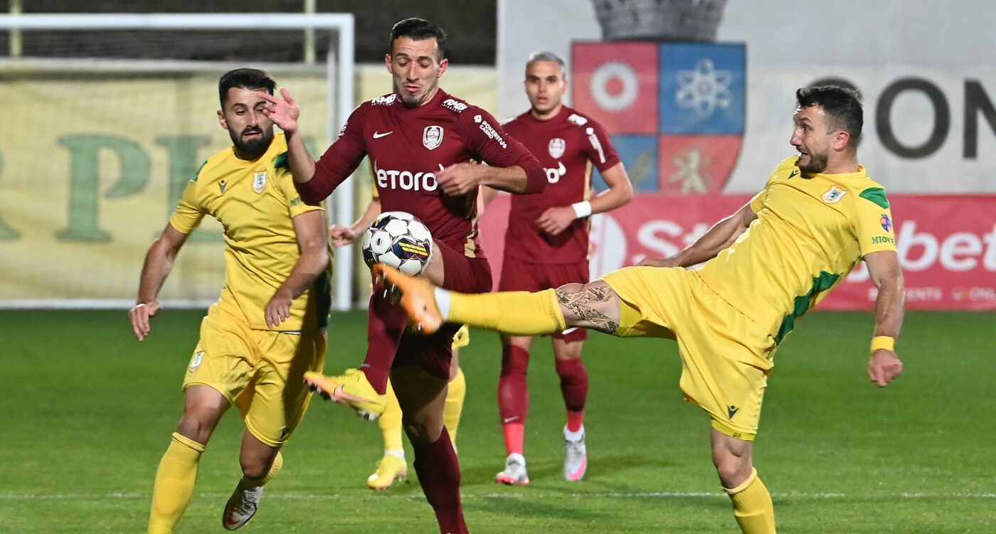 Recenzii negative pentru meciul CS Mioveni – CFR Cluj: „Problema a fost că ne-a chinuit și pe noi!”
