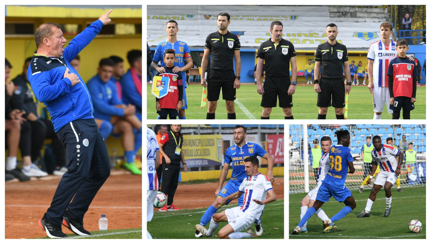 Arbitrajul lui Antonie, favorabil Unirii Slobozia în opinia lui Dorinel Munteanu: ”Nu era normal să fie rupt jocul.” Ce a spus de șansele ca SC Oțelul să ajungă în play-off, după ce a căzut sub locul 6