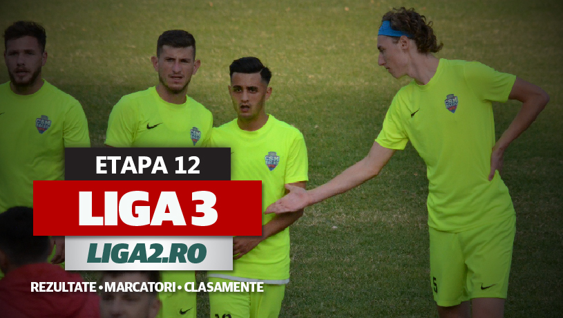 Liga 3, etapa 12 | ACS Târgu Mureş, victorie spectaculoasă cu Sănătatea Cluj. Bistrița trece de CFR Cluj 2, Popești Leordeni a câștigat cu FCSB 2. Scorul zilei, înregistrat de CS Afumați