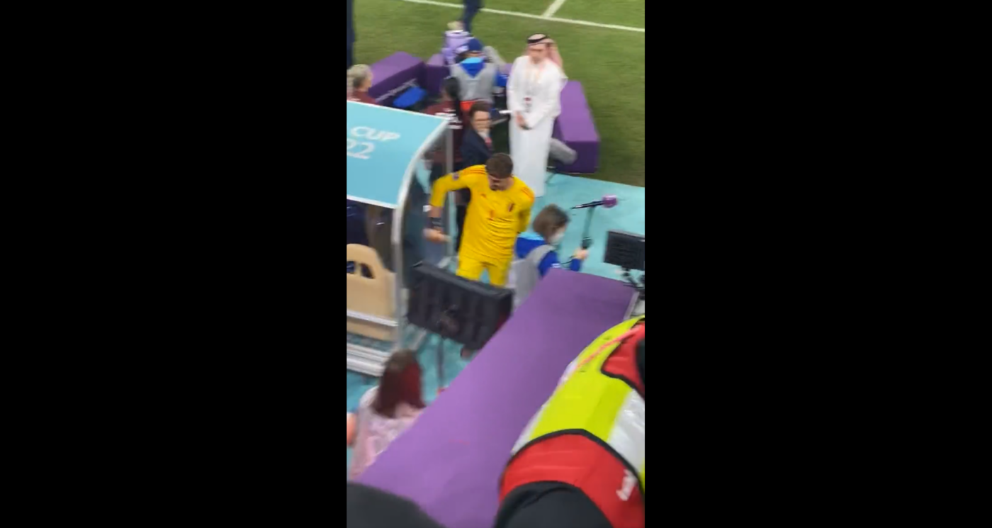 Thibaut Courtois, criză de nervi după ce Belgia a pierdut cu Maroc! Portarul a fost vinovat la primul gol marcat de africani | VIDEO