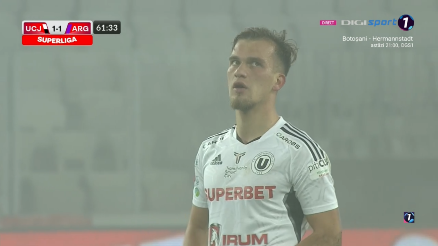 U Cluj – FC Argeș 1-1, Live Video Online, în etapa 18 din Superliga. „Studenții” restabilesc egalitatea prin Remacle!