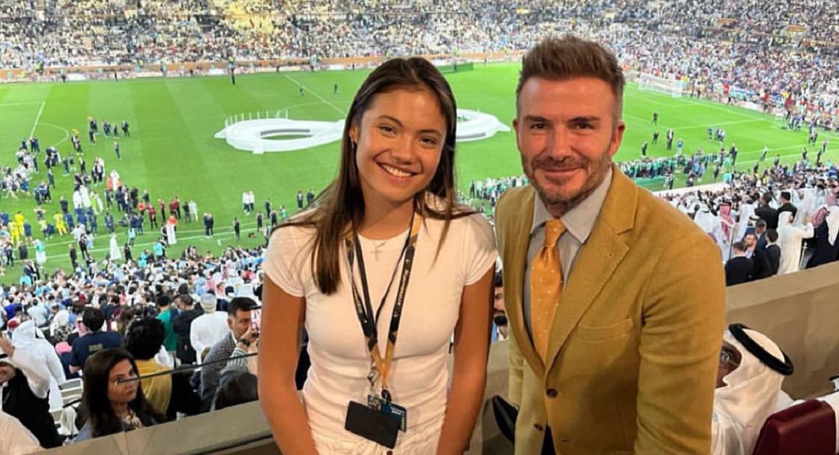 Emma Răducanu și David Beckham, imagine spectaculoasă la finala Mondialului din Qatar! Cum a reacționat „Becks” când a văzut-o pe sportiva de origine română în tribune | FOTO