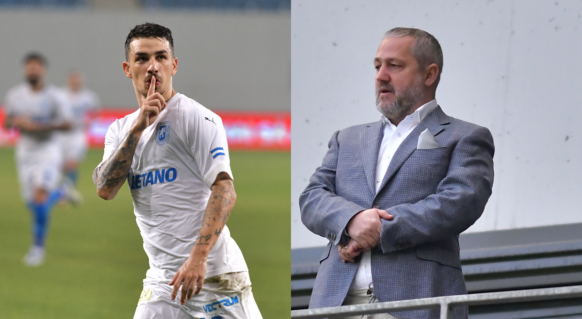 Scandal de proporții la Universitatea Craiova. Mihai Rotaru, război cu Sergiu Hanca după ce fotbalistul a cerut daune de 2.000.000 de euro. „Suspectez că a făcut penalty premeditat!”
