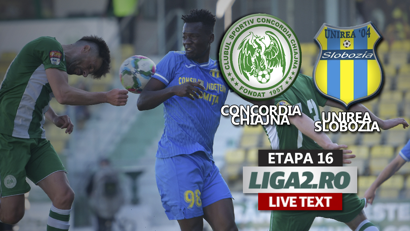 Concordia Chiajna dă lovitura la ultima fază, în inferioritate numerică, și continuă să viseze la play-off. Unirea Slobozia va pierde, cel mai probabil, clasarea pe locul 2 la finalul anului