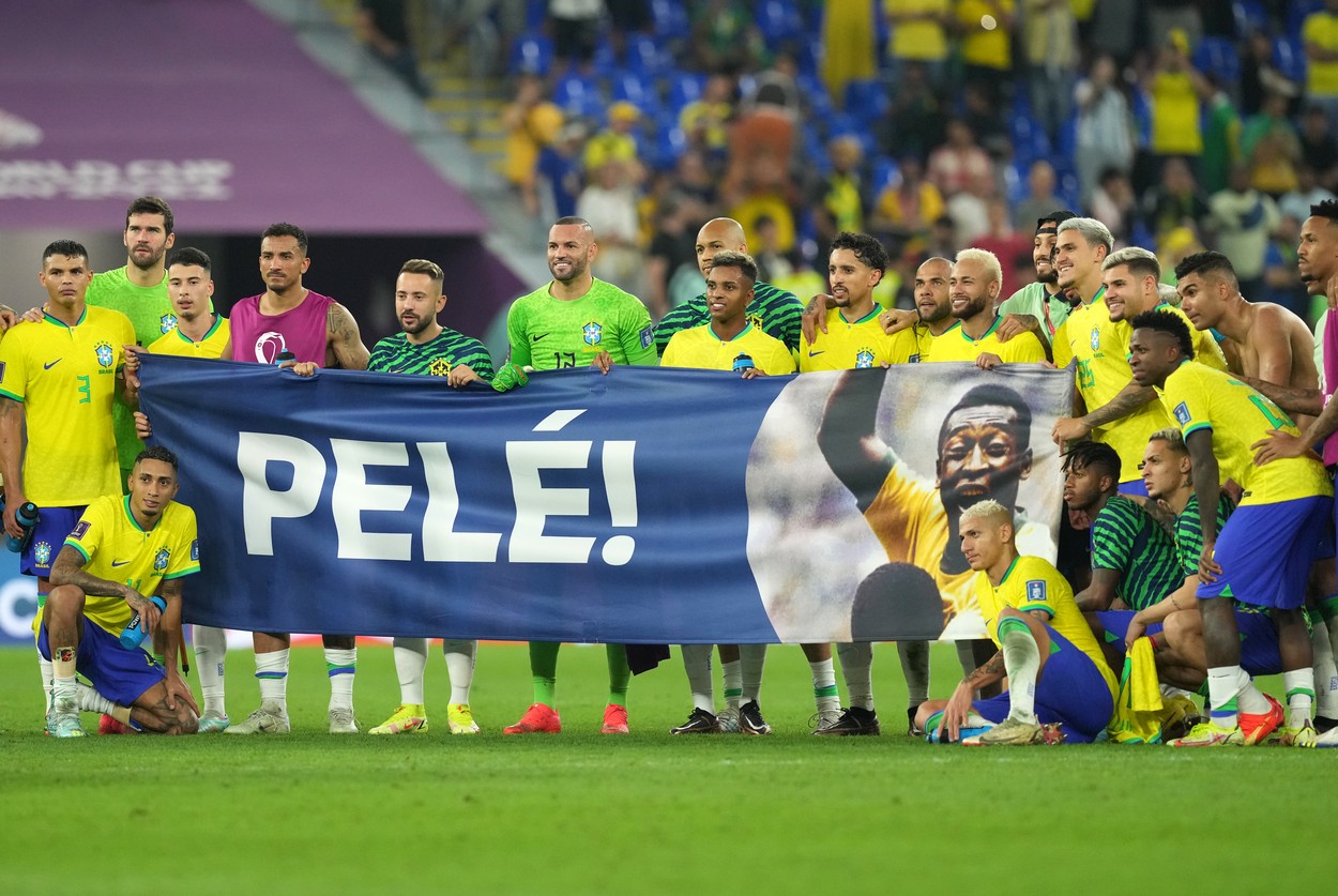 Brazilia, gest superb după calificarea în sferturile Campionatului Mondial din Qatar! Brazilienii i-au dedicat lui Pele victoria contra Coreei de Sud | FOTO