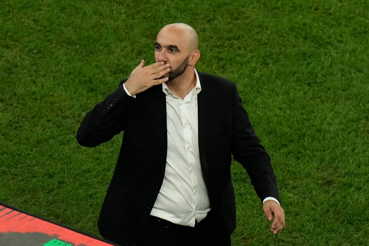 Walid Regragui, în culmea fericirii după ce Maroc s-a calificat în semifinalele Campionatului Mondial: „Suntem ca Rocky Balboa”