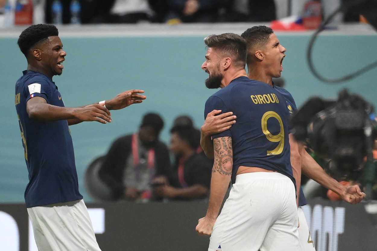 Anglia – Franța 1-2, în sferturile de finală ale Campionatului Mondial din Qatar. Tchouameni și Giroud duc campioana en-titre în semifinale!