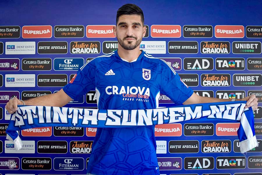 FC U Craiova se întărește în apărare! Oltenii au transferat un fundaș central din Portugalia pentru a se salva de la retorgradare: „Mult succes în tricoul alb-albastru”