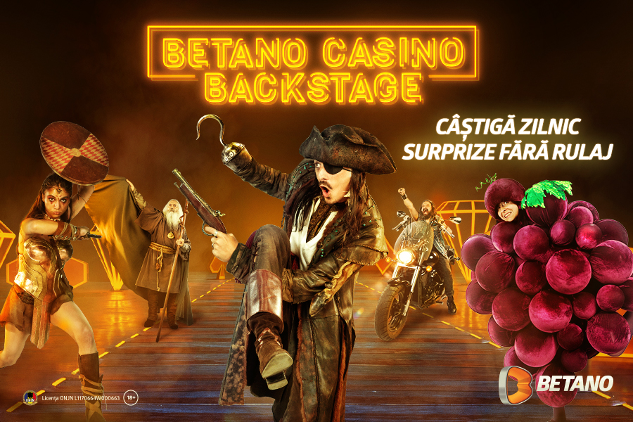 Betano te invită să cunoști pirații din Casino Backstage! ​