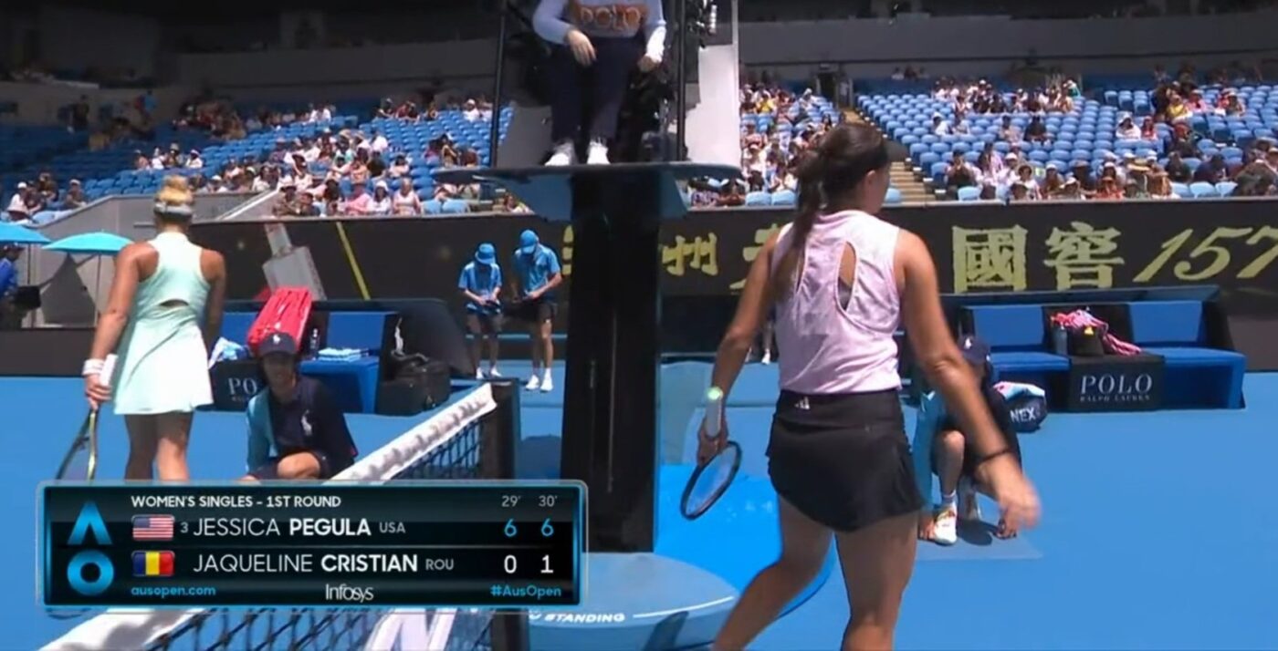 O româncă a jucat cel mai rapid meci în prima zi la Australian Open! „Miliardara” Jessica Pegula i-a lăsat un singur game | VIDEO