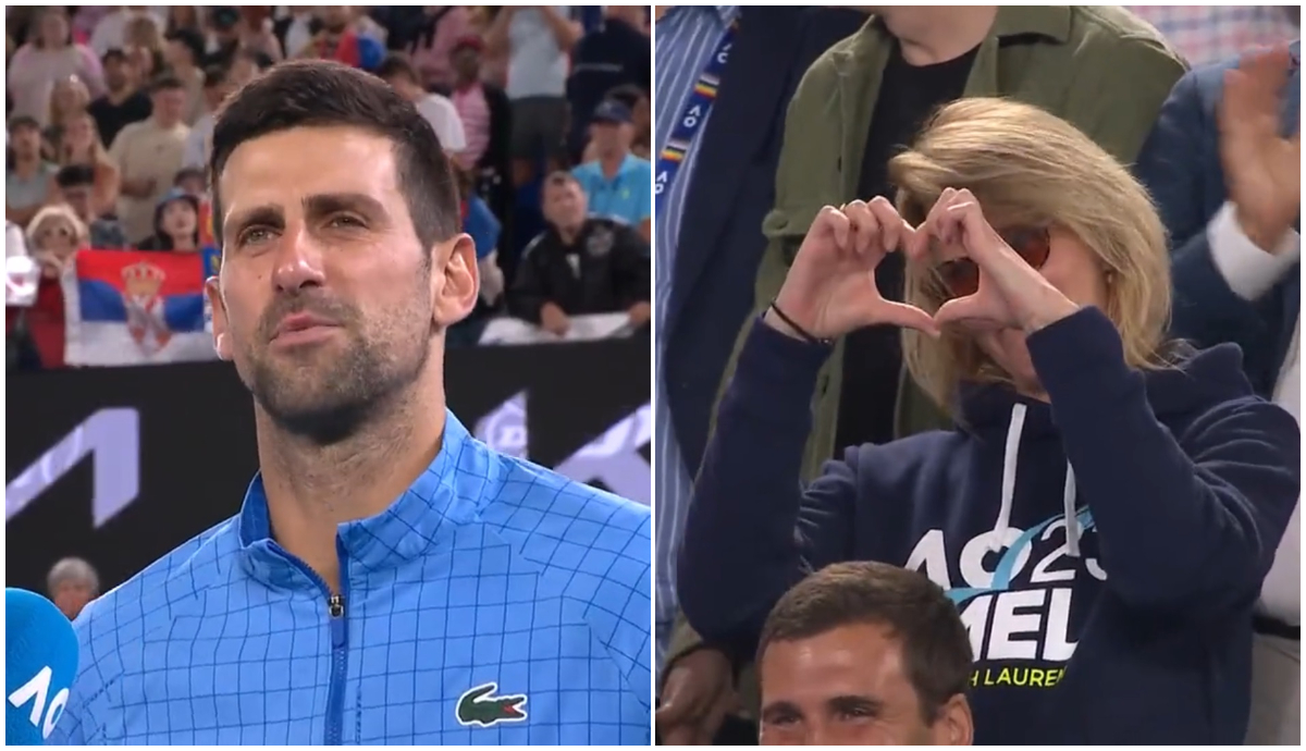 Novak Djokovic s-a calificat în semifinalele Australian Open și a făcut show total la final: „Îl salut pe Roger Federer!” Apoi, sârbul i-a cântat la mulți ani mamei sale | VIDEO