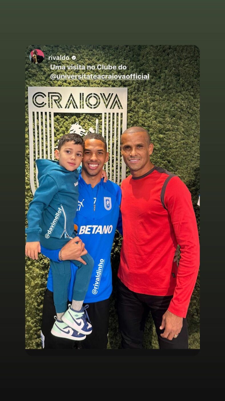 Rivaldo a venit în România cu planuri mărețe. „Puteți să îmi spuneți un loc bun unde putem mânca mici și sarmale bune!” | FOTO