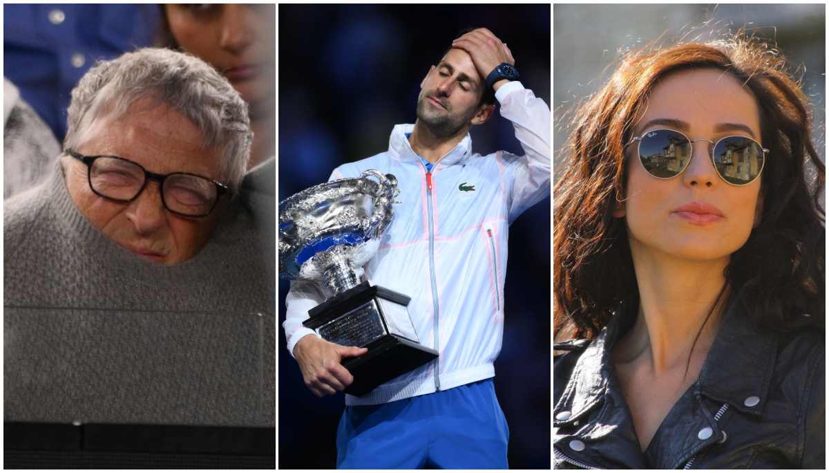 Scandal uriaș după ce Bill Gates a mers la finala lui Novak Djokovic de la Australian Open! „Coșmarul” antivacciniștilor, făcut praf de Olivia Steer: „S-a hrănit cu greieri și lăcuste!”