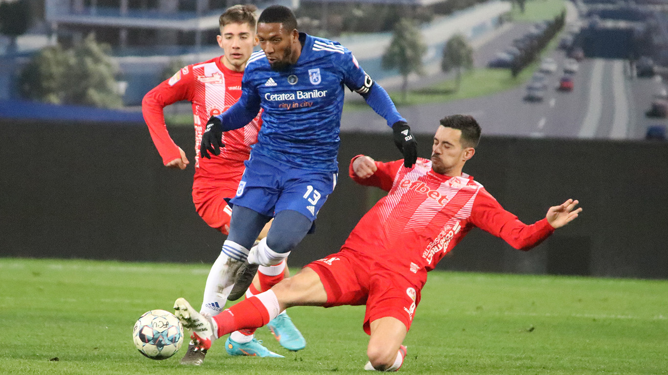 FC U Craiova – UTA Arad 1-0, Live Video Online în etapa 22 din Superliga. Keșeru, aproape de golul egalizator