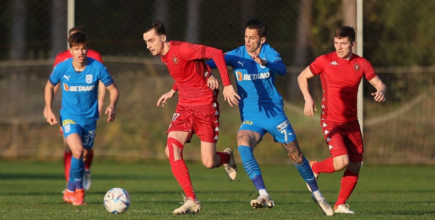Universitatea Craiova a învins Widzew Lodz, într-un amical în Antalya. Macedoneanul Zajkov a debutat, iar Koljic a revenit pe teren după 4 luni şi jumătate