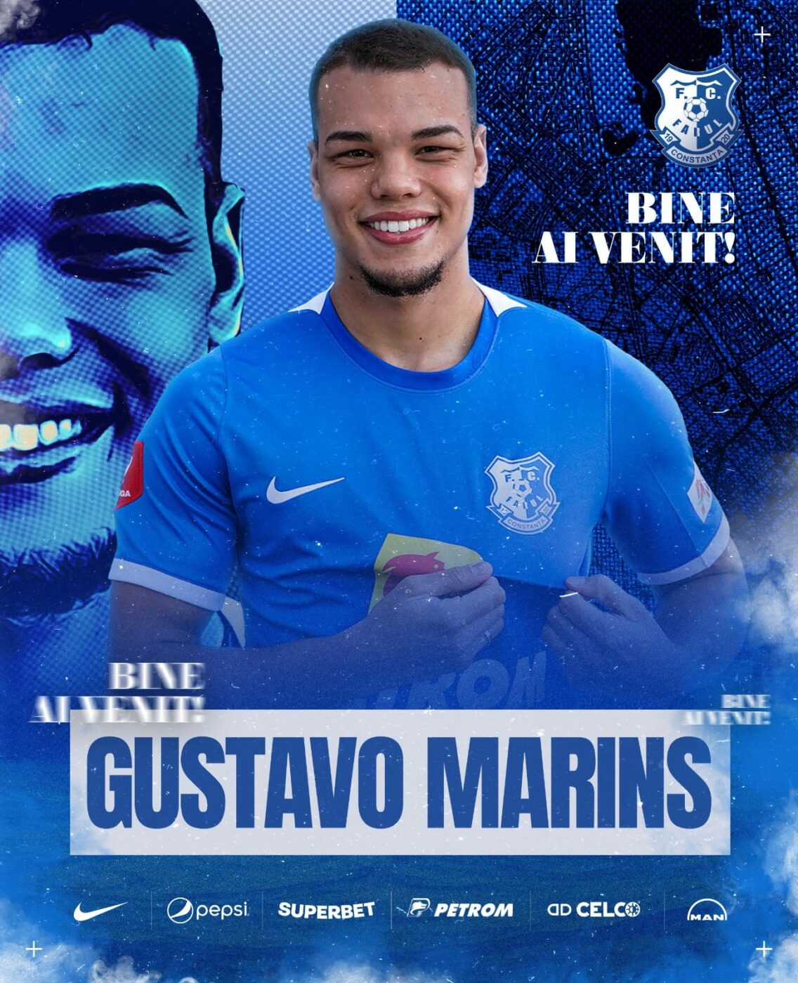 Gică Hagi transferă din Brazilia! Farul Constanța și-a prezentat noul jucător, luat de la Gremio: „Bun venit!”