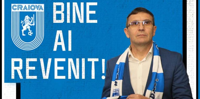Eugen Neagoe, prezentat oficial ca antrenor al Universităţii Craiova: „E un vis împlinit”