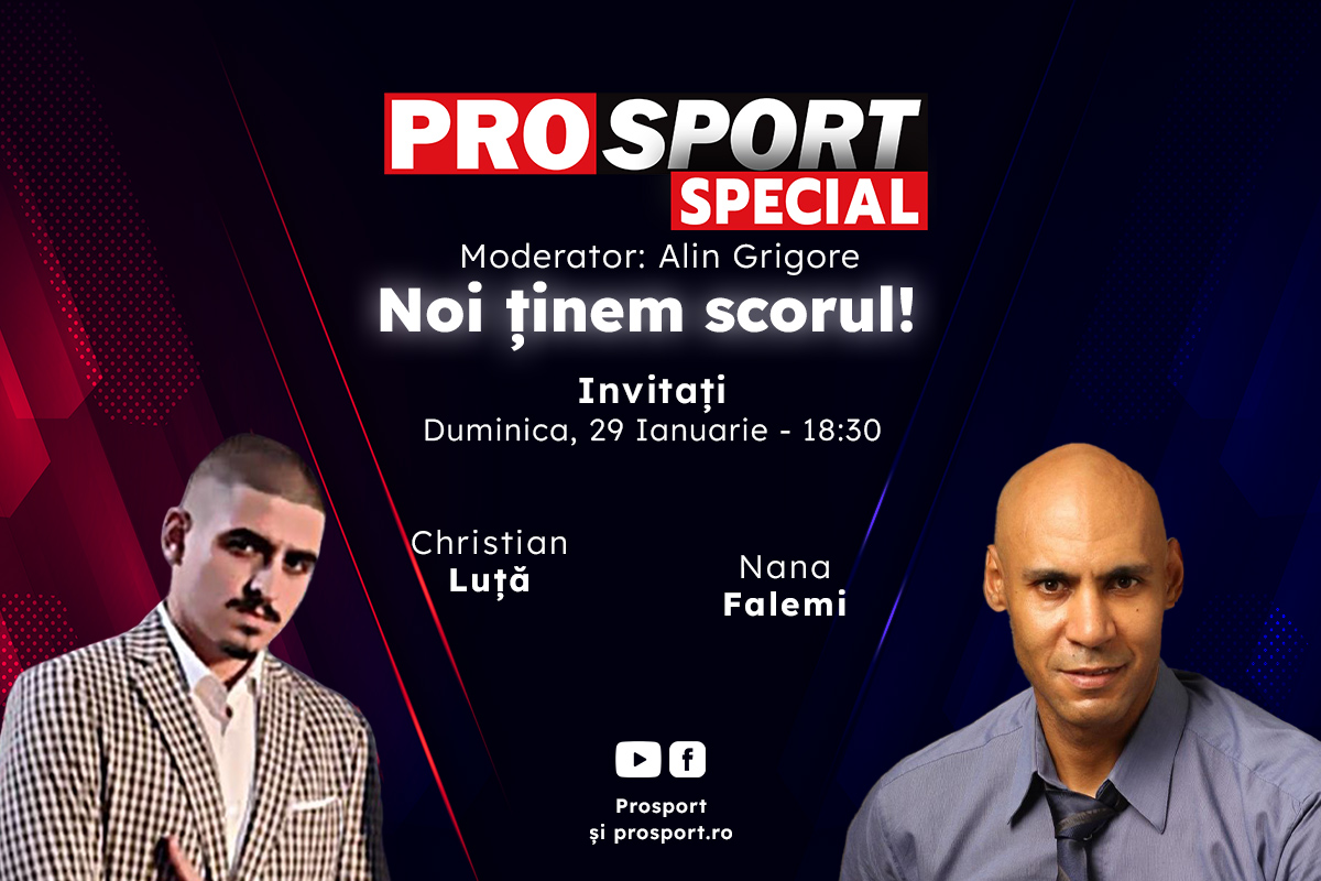 Comentăm împreună la ProSport Special meciul FCSB – Farul Constanța alături de Nana Falemi și Christian Luță
