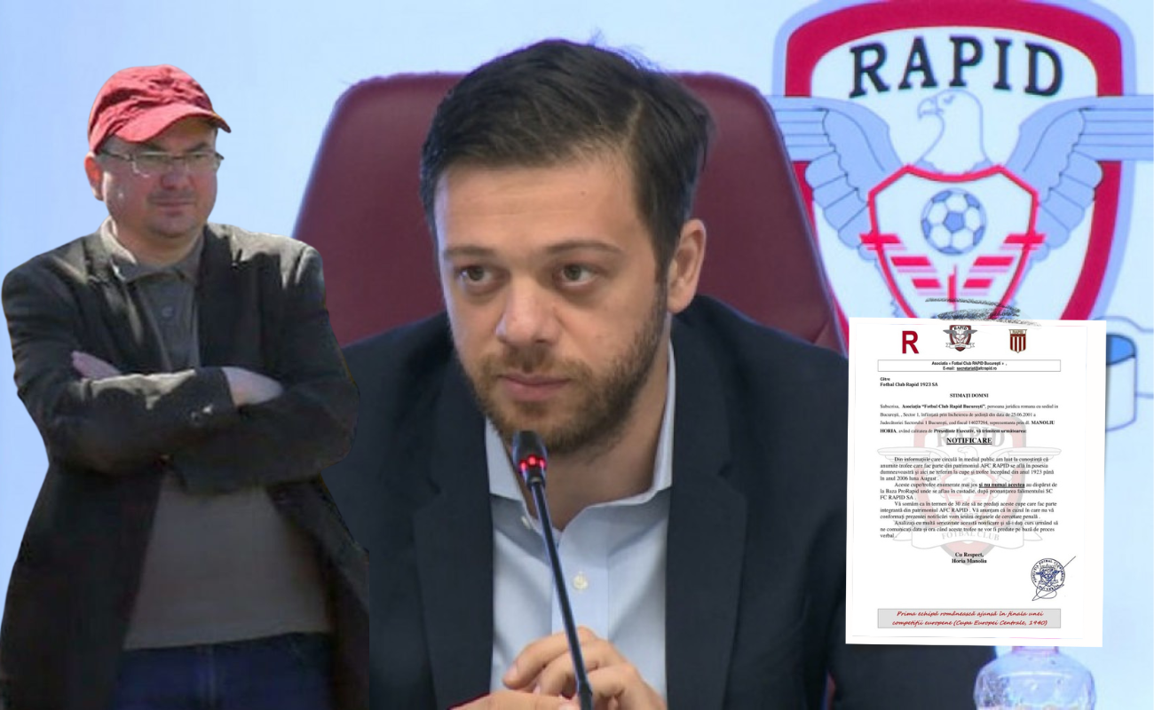 Scandal uriaș în Giulești! Horia Manoliu îi cere lui Victor Angelescu toate trofeele câștigate de Rapid și amenință cu plângeri penale
