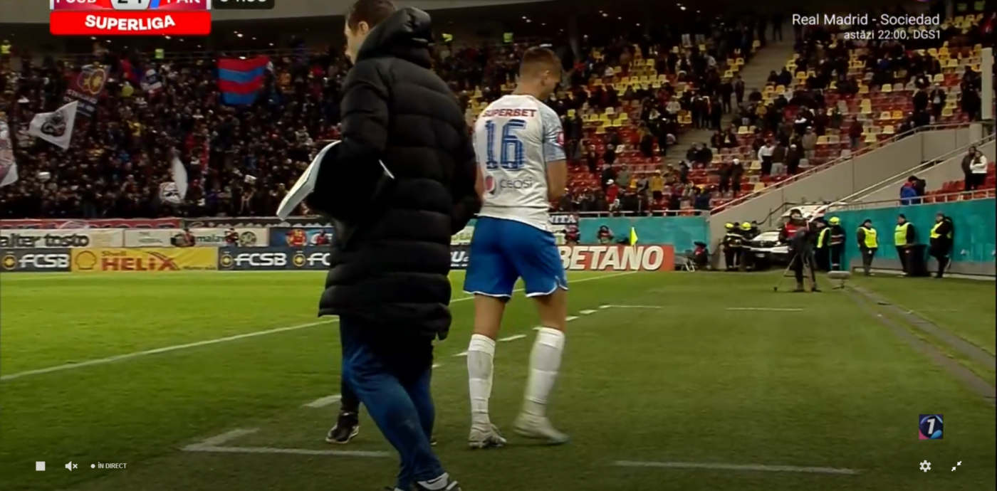 Conflictul dintre Dragoș Nedelcu și Gică Hagi ia proporții! Mijlocașul, din nou furios pe decizia antrenorului după ce a fost înlocuit, la FCSB – Farul Constanța!