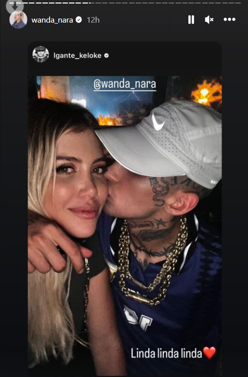 Wanda Nara și rapper-ul L-Gante
