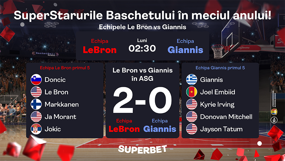 SuperMeciul starurilor! Poate echipa lui Giannis să oprească hegemonia echipei lui LeBron?