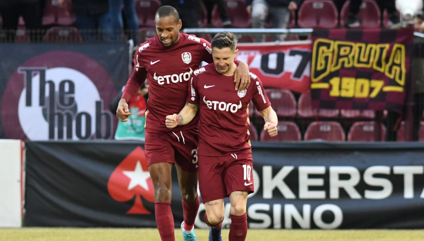 Gol ridicol în CFR Cluj – FC Argeș. Defensiva argeșenilor s-a autoanihilat încă din minutul 2, la șutul lui Ciprian Deac