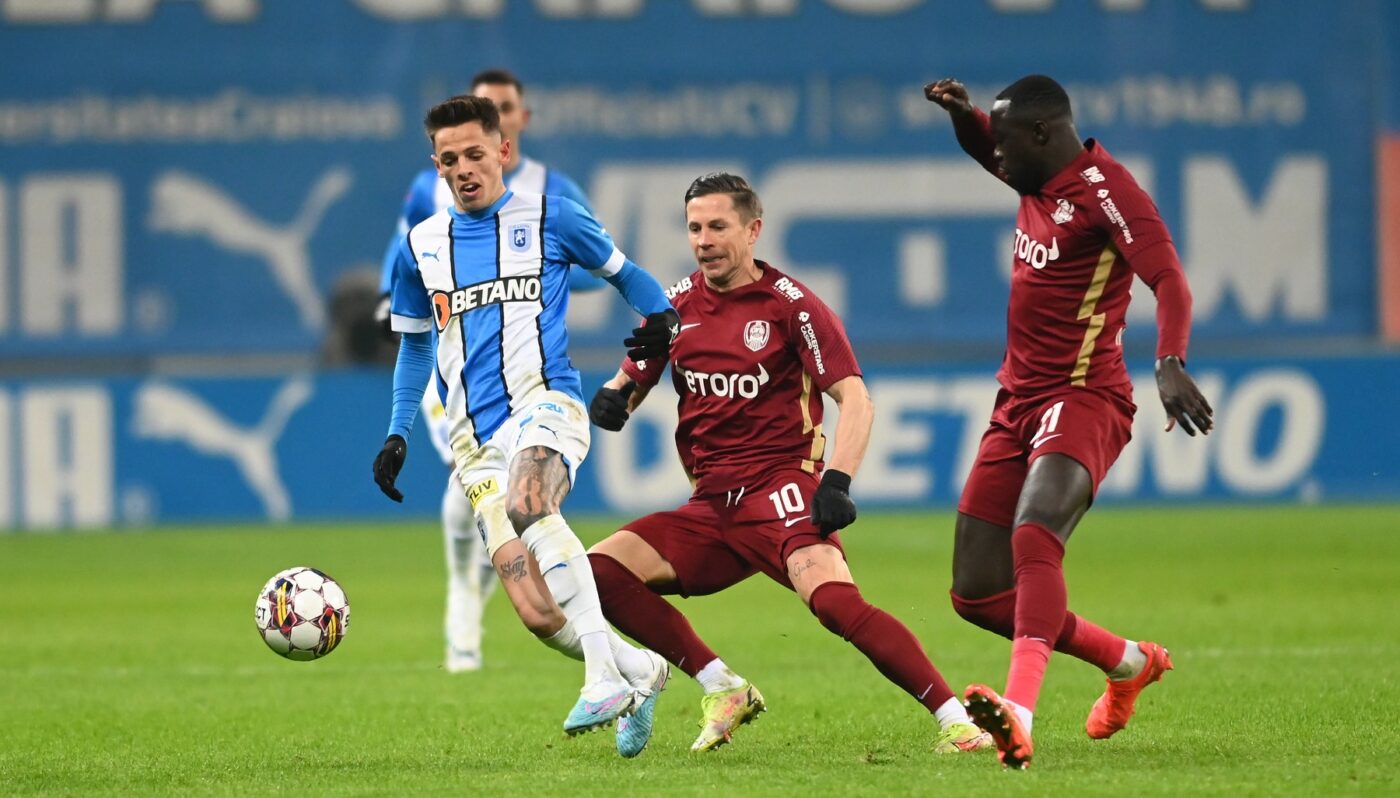 Universitatea Craiova – CFR Cluj 0-0, Live Video Online, în etapa a doua a play-off-ului din Superliga | Pauză în Bănie