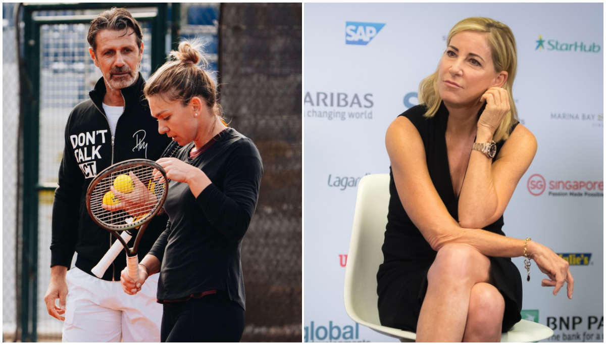 După ce a apărat-o pe Simona Halep în cazul de dopaj, Chris Evert l-a pus la colț pe Patrick Mouratoglou: „Gândești negativ!” Ce i-a reproșat antrenorului româncei