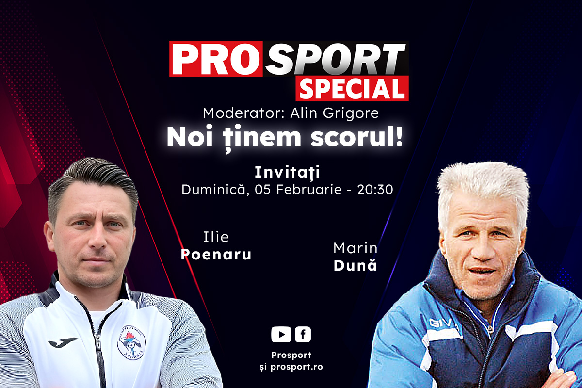 Comentăm împreună la ProSport Special meciul CFR Cluj – FCSB, alături de Ilie Poenaru și Marin Dună