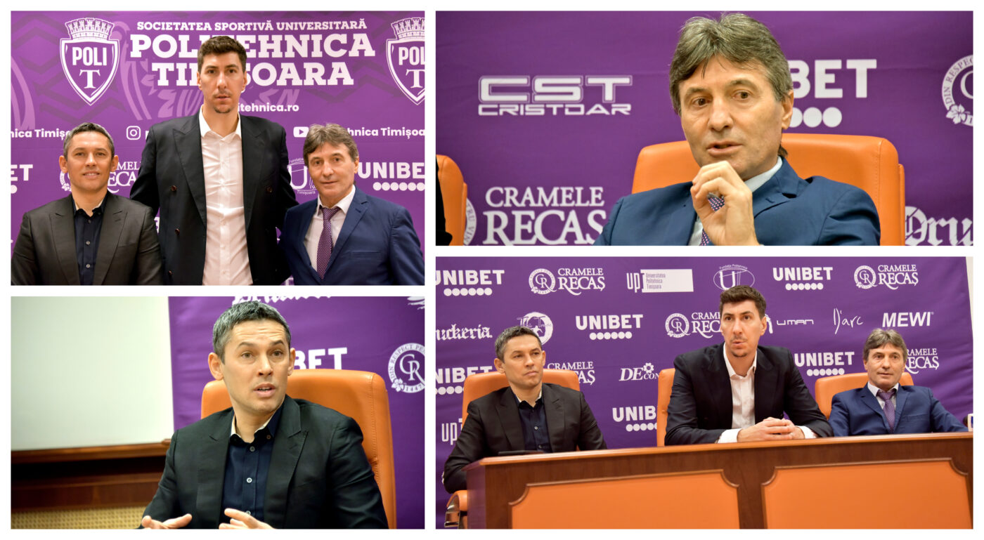 Paul Codrea și Iosif Rotariu au fost prezentați oficial la Poli Timișoara. ”Suntem într-o mare suferință”