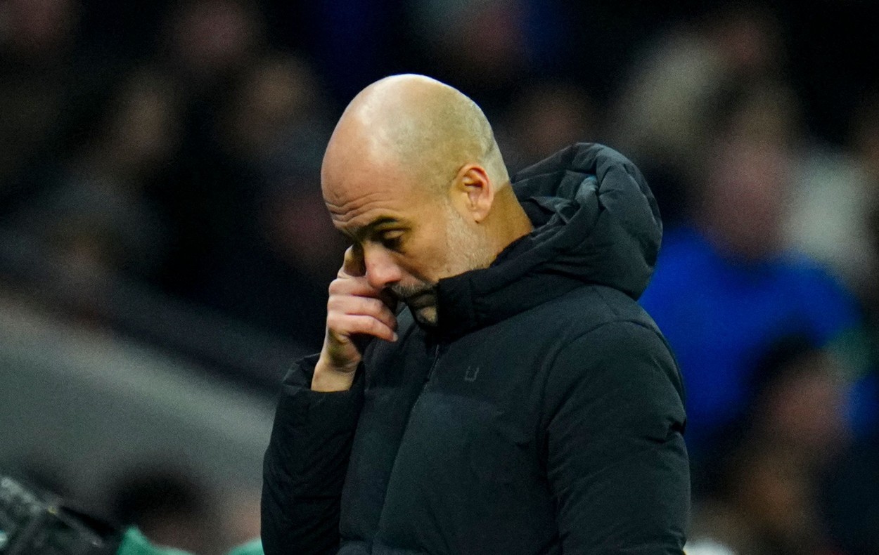 Reacția lui Pep Guardiola, după ce Manchester City a pierdut cu Spurs și a ratat șansa de a se apropia de Arsenal: „Nu suntem în situația de a ne gândi să fim campioni”