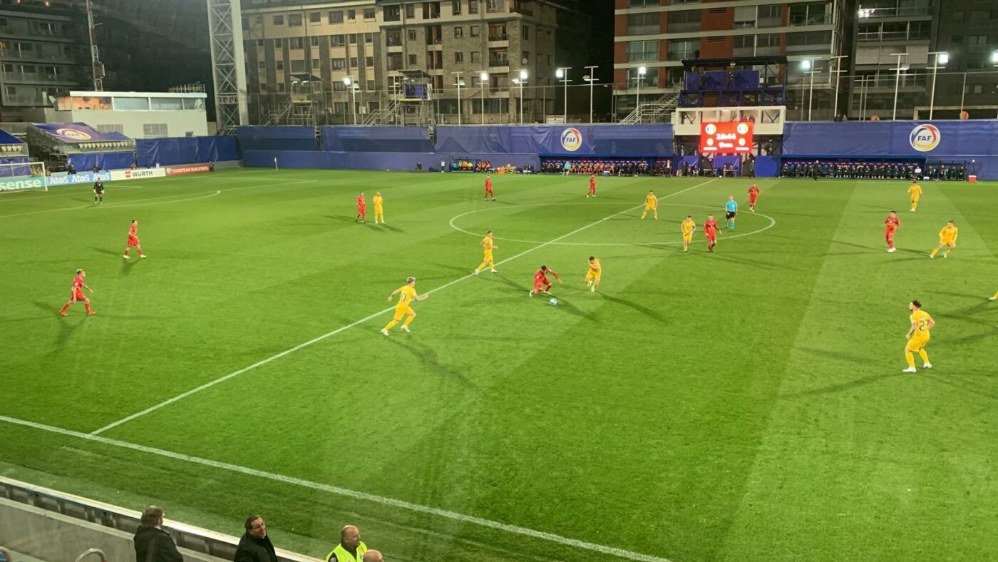 Cronică live de pe stadion, Andorra – România 0-1: Man sparge gheața în minutul 35! Cap și gol din centrarea lui Moruțan!