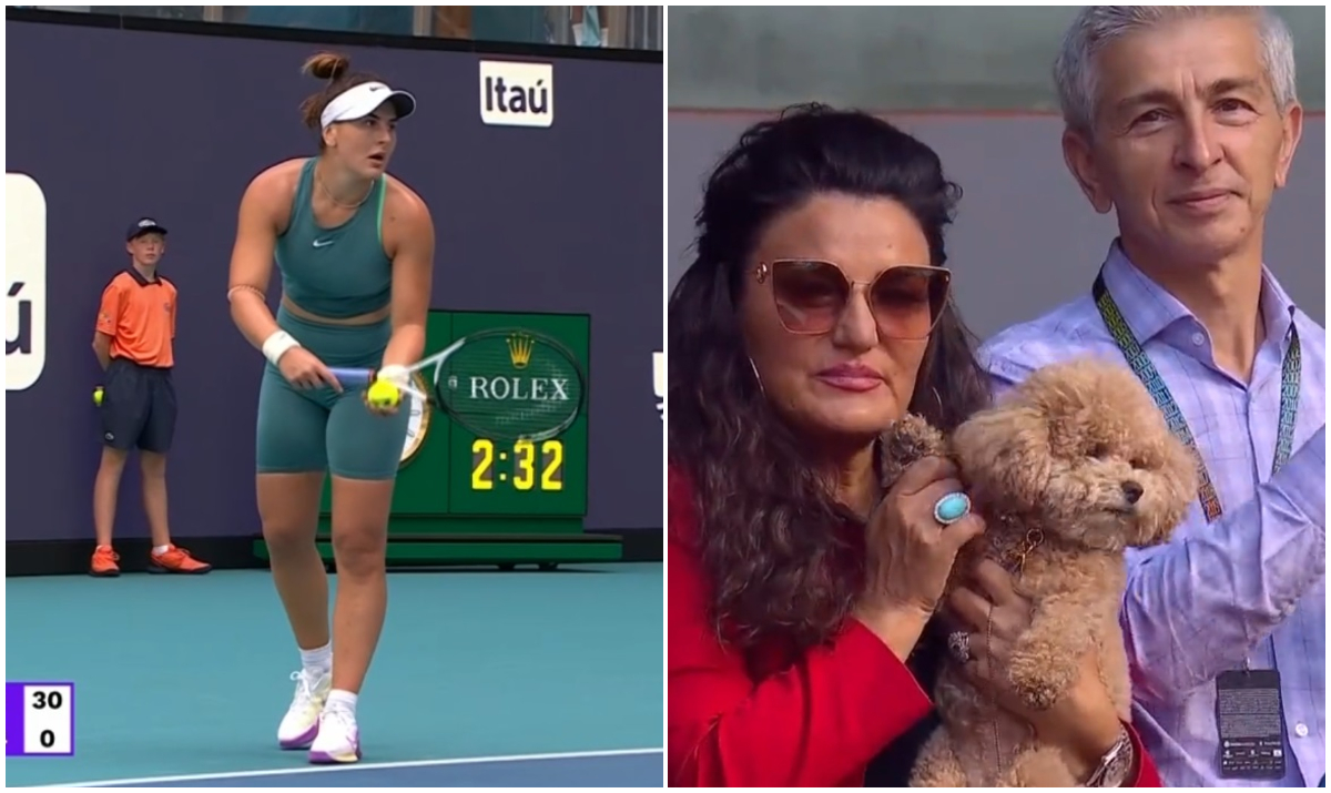 Bianca Andreescu face ravagii la Miami și o elimină pe Maria Sakkari în turul doi! Imagine virală cu părinții români ai sportivei | FOTO & VIDEO