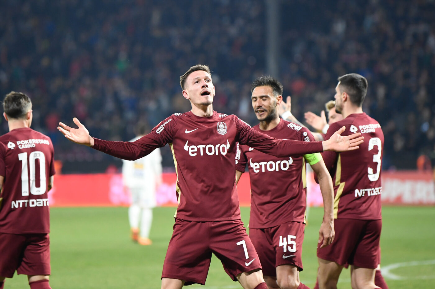 Ermal Krasniqi a înscris superb cu călcâiul în derby-ul cu U Cluj