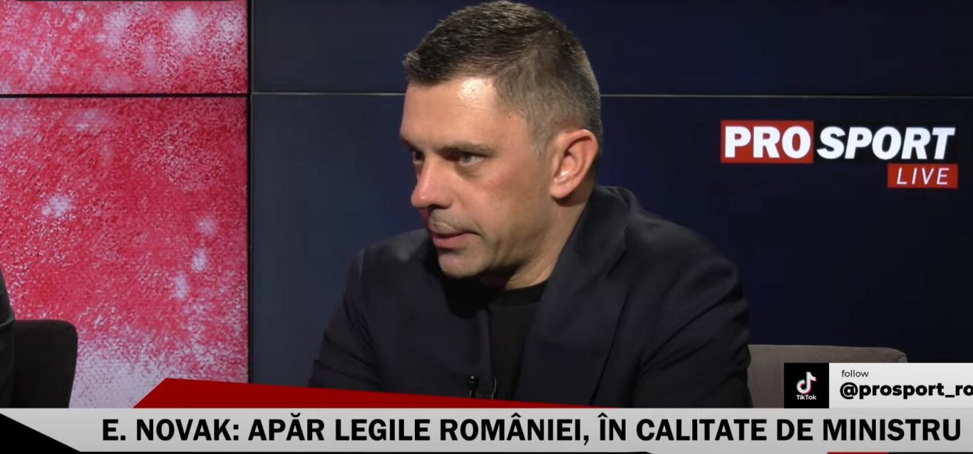 Cum va reacționa Ministerul Sportului dacă harta Ungariei Mari va fi afișată în cadrul competițiilor din România? Eduard Novak, reacție fermă: „Normal, când se întâmplă pe teritoriul nostru, vom avea o poziție foarte clară” | VIDEO EXCLUSIV ProSport Live